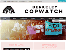 Tablet Screenshot of berkeleycopwatch.org